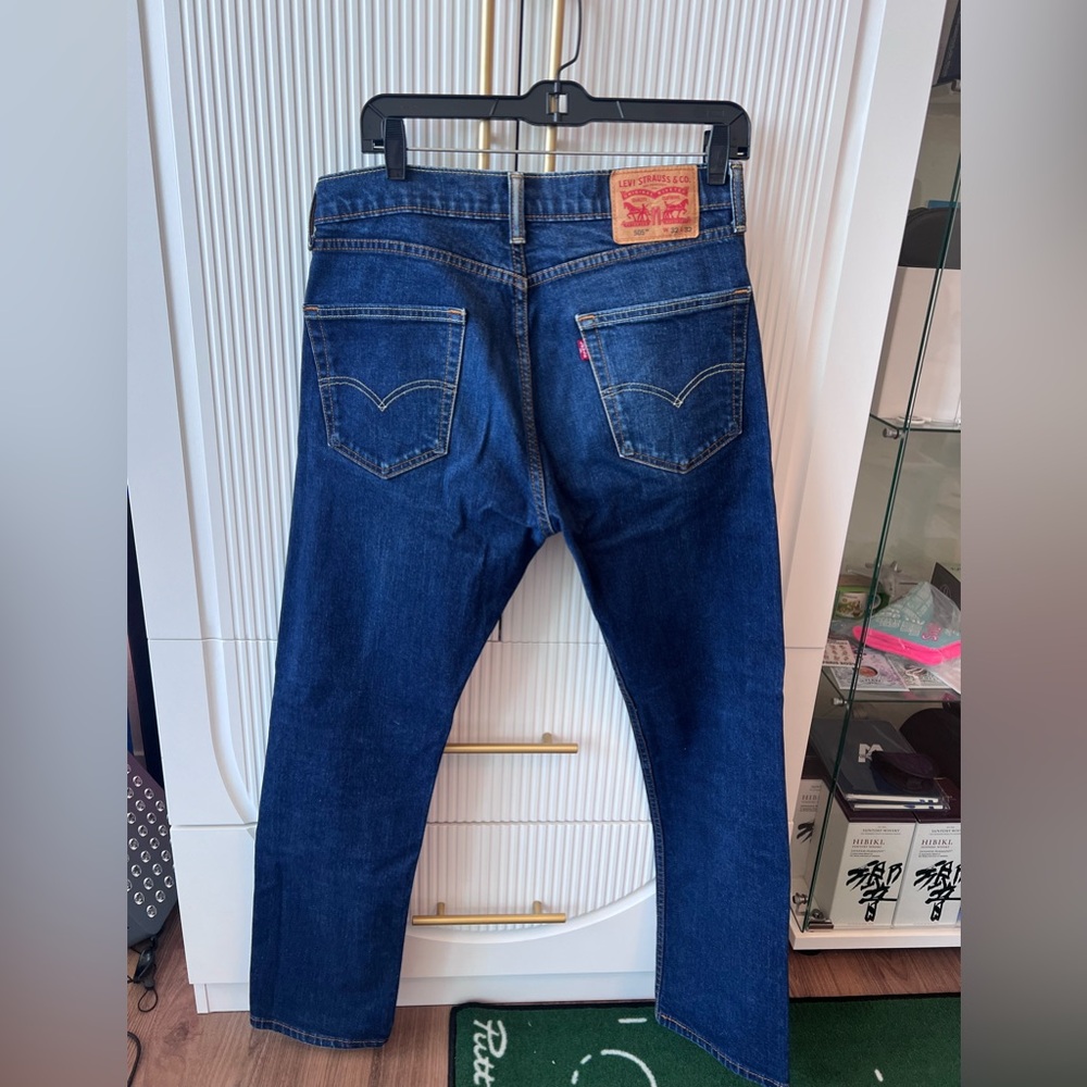 Levi's Men’s 505 Blue Straight Jeans W32 L32